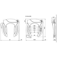 Abus pro tectic 4960 lh nr frame lock - thumbnail