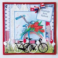 Marianne Design • craftables snij- embosstencil mountainbike - thumbnail