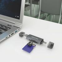 Kaartlezer Extern Aisens ASCR-2AC08-GR Grijs (1 Stuks) - thumbnail