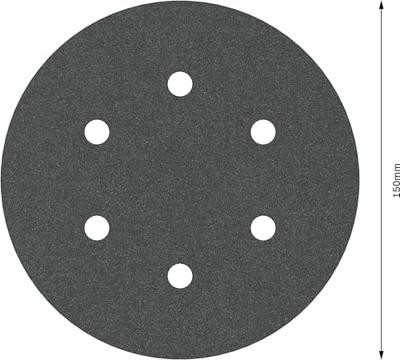 Bosch Accessories Schuurbladset P180 5 delig