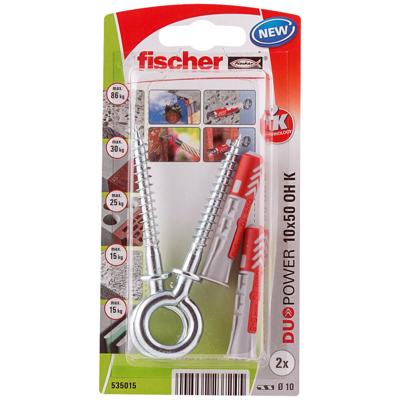 Fischer 535015 DuoPower 10 x 50 OH K NV Deuvelset 50 mm 10 mm 1 set(s) Fischer 535015 DuoPower 10 x 50 OH K NV Deuvelset 50 mm 10 mm 1 set(s)