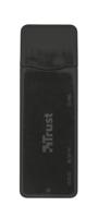 Trust Nanga USB 3.1 Externe geheugenkaartlezer USB-A 2.0 Zwart - thumbnail