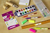 Avery Family gelamineerde etiketten, etui met 24 etiketten, geassorteerde formaten en standaard kleuren - thumbnail