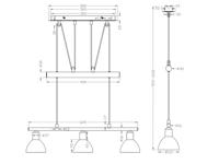 Trio Design hanglampLevisto 3-lichts nikkel - 371010307 - thumbnail