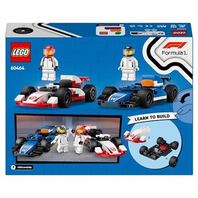 LEGO CITY F1 Williams Racing en Haas F1 racewagens 60464