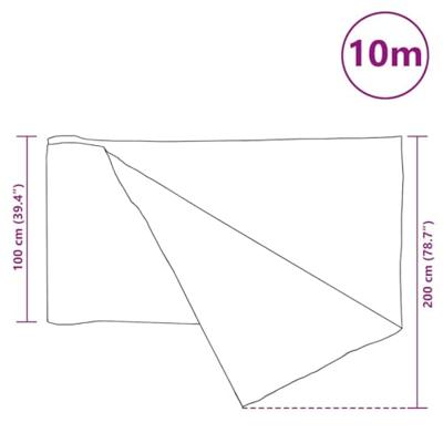 Privacynet 75 g/m 1x10 m HDPE antracietkleurig