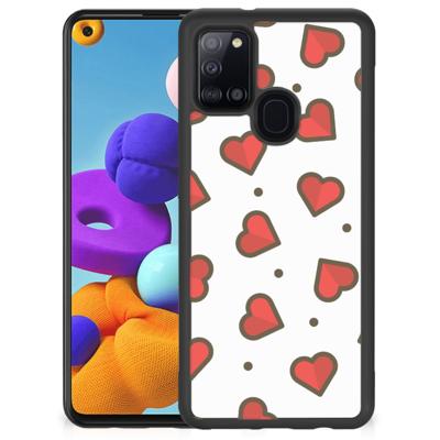 Samsung Galaxy A21s Bumper Case Hearts