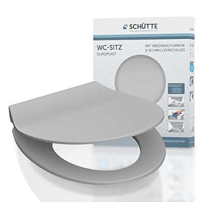 Schutte Duroplast WC-bril SLIM GREY met soft-close en quick-release | grijs
 82702 - thumbnail