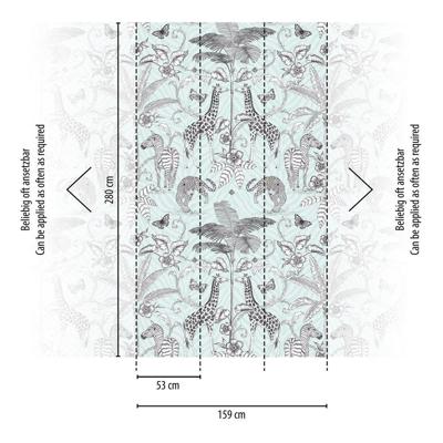 Livingwalls The Wall II - Zwart - Safari - 392051