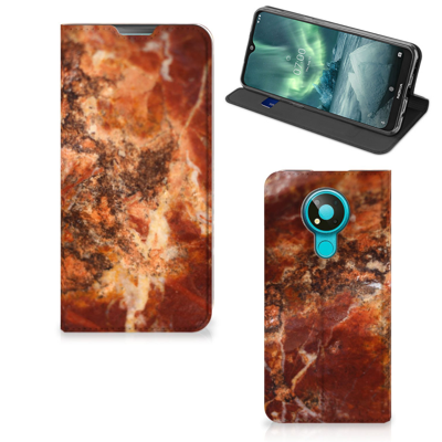 Nokia 3.4 | Standcase | Marmer Bruin