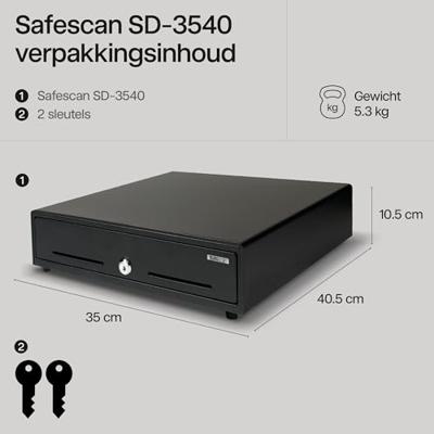 Safescan 132-0424 Kassalade Zwart