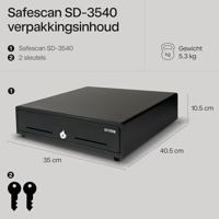 Safescan 132-0424 Kassalade Zwart - thumbnail