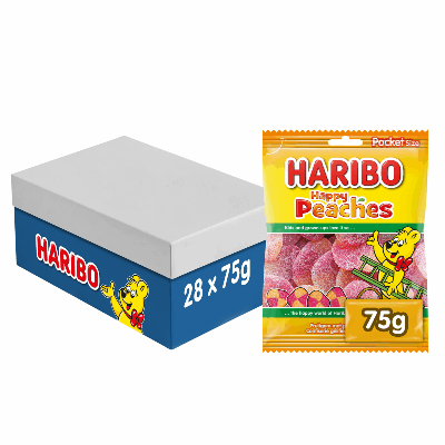 Haribo perziken zakje (28x 75gr)