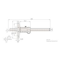 Mitutoyo digitale diepteschuifmaat 0-200mm - thumbnail