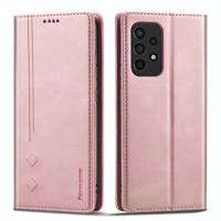 Voor Samsung Galaxy A52 5G Forwenw F2-serie Magnetische Horizontale Flip Lederen Case met Houder & Card Slots & Portemonnee (Rose Gold) - thumbnail