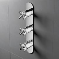 Hotbath Chap Inbouw Douchethermostaat Met 2 Stopkranen 066 - Chroom - thumbnail