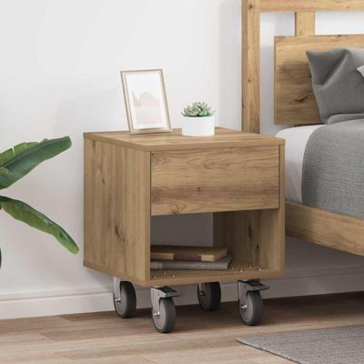 Nachtkastje 2 pcs Artisan Eiken 40,5 x 40 x 48 cm Bewerkt hout