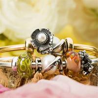 Trollbeads TAGBE-10258 Kraal Omringd door knoppen zilver - thumbnail