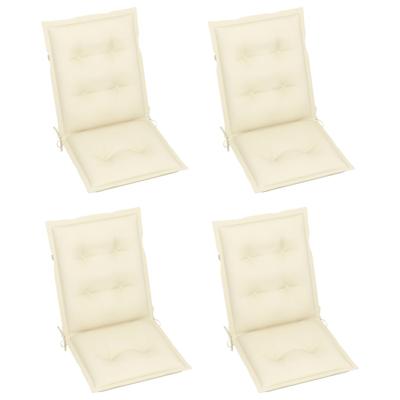 vidaXL Tuinstoelkussens 4 st 100x50x7 cm crème vidaXL Tuinstoelkussens 4 st 100x50x7 cm crème