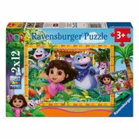 Ravensburger puzzels Dora the Explorer 2x12 stukjes - thumbnail
