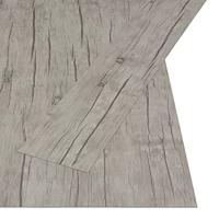 VidaXL Vloerplanken zelfklevend 4,46 m² 3 mm pvc washed eiken - thumbnail