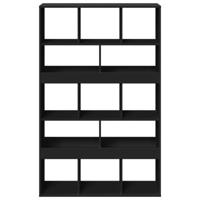 Boekenkast 100x33x187,5 cm bewerkt hout zwart