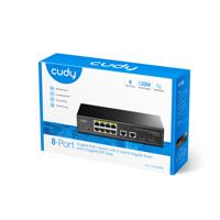 Cudy GS1010PS2 netwerk-switch Unmanaged Gigabit Ethernet (10/100/1000) Power over Ethernet (PoE) Zwart - thumbnail