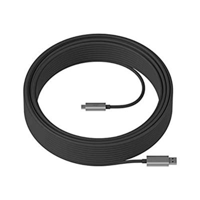 Logitech Strong USB-kabel 25m USB 3.2 Gen 2 (3.1 Gen 2) USB A USB C zwart