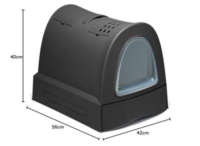 IMAC KATTENBAK ZUMA MET SCHUIFLADE ANTRACIET 40X56X42,5 CM