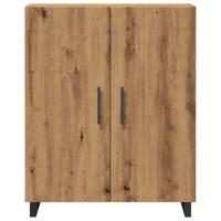 Dressoir 69,5x34x90 cm bewerkt hout artisanaal eikenkleur - thumbnail