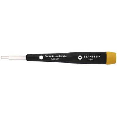 Afregelschroevendraaier met keramische kling, zeskantig, 1,95 mm SW BERNSTEIN Tools for Electronics 1-861 Afregelschroevendraaier met keramische kling, zeskantig, 1,95 mm SW BERNSTEIN Tools for Electronics 1-861