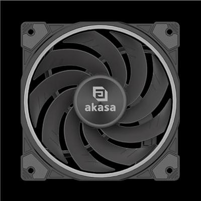 Akasa SOHO AR12 Computer behuizing Ventilator 12 cm Zwart