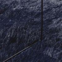 Hoogpolig vloerkleed NAVARRA 120x120 cm polyester marineblauw - thumbnail