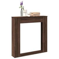 Haardombouw 100x20x100 cm bewerkt hout bruin eikenkleurig - thumbnail