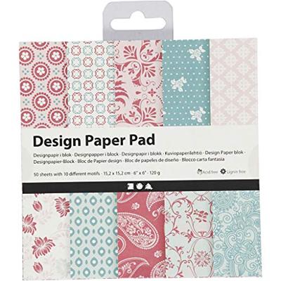 Creativ Company Design papierblok roze, 50 vellen