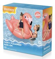 Bestway Opblaasbare Flamingo met Handvatten 138x107 cm +3 Jaar Strand en Zwembad 41525 - thumbnail