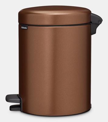 Brabantia Pedaalemmer NewIcon 5 liter Warm Bronze