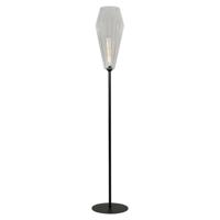 Masterlight Zwarte vloerlampDiamond 190cm met helder glas - 1130-05-00-27 - thumbnail