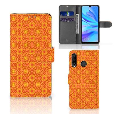 Huawei P30 Lite (2020) | Telefoon Hoesje | Batik Oranje Huawei P30 Lite (2020) | Telefoon Hoesje | Batik Oranje