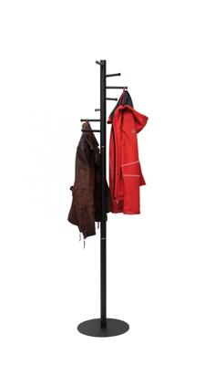 MAUL kapstok Caurus metaal, hoogte 177 cm, 7 ophangrails, zwart RAL9004