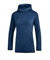JAKO 6729D Sweater Met Kap Premium Basics Dames - Marine Gemeleerd - 38 - thumbnail
