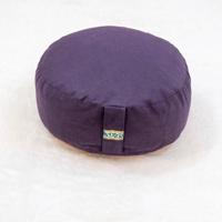 Yogi & Yogini Meditatiekussen Rond Katoen Indigo - 33 x 17 cm - thumbnail