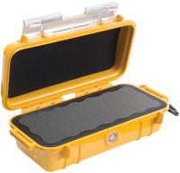Peli 1030 Micro Case Voor Het Beschermen Van Elektronica E.A. Tegen Stoten - Sd-Kaarten, Pda, Gps, Mobiele Telefoon, Enz., Waterdicht IP67, Capaciteit: 0,6L, Gemaakt In De Vs, Kleur: Kleur: Geel/Zwart - thumbnail