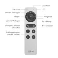WiiM Voice Remote 2 voor WiiM muziekstreamers en versterkers | Push-to-Talk, 4 slimme presetknoppen | Oplaadbare batterij | Slank aluminium ontwerp | 360° Bluetooth-afstandsbediening - thumbnail