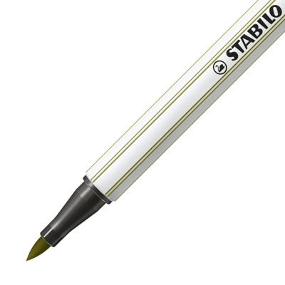 Stabilo pen 68 brush 37 modder groen