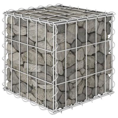 VidaXL Gabion plantenbak verhoogd kubus 30x30x30 cm staaldraad