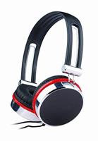 Gembird Stereo hoofdtelefoon zwart rood - thumbnail