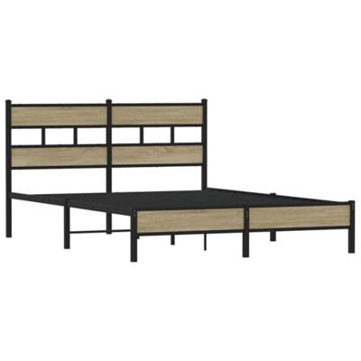 Bedframe zonder matras hout sonoma eikenkleurig 140x190 cm Bedframe zonder matras hout sonoma eikenkleurig 140x190 cm