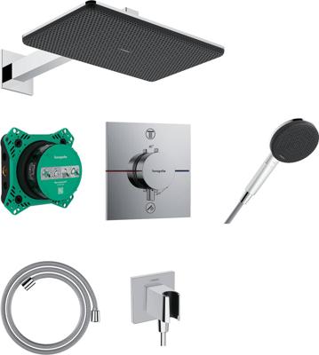 Hansgrohe Raindance Alive Q inbouw regendoucheset 21x24 cm Chroom
