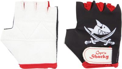 BIKE FASHION kinderhandschuh "capt'n sharky" kids gloves sharky size 4 b/w/r BIKE FASHION kinderhandschuh "capt'n sharky" kids gloves sharky size 4 b/w/r